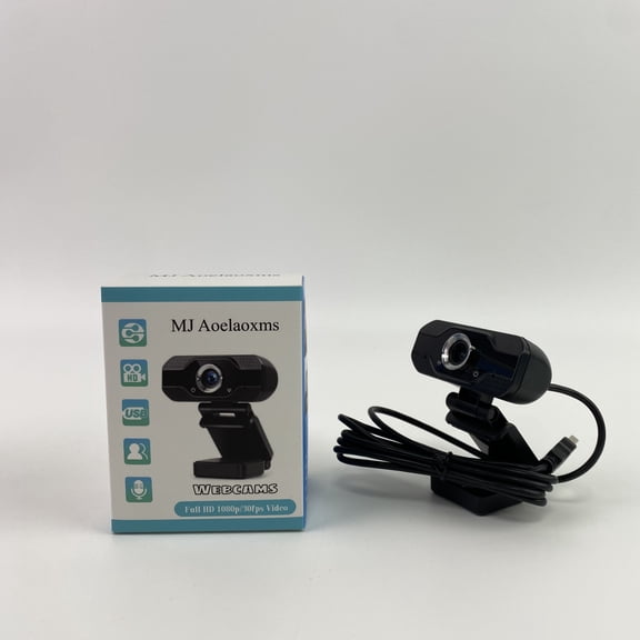 MJ Aoelaoxms Webcams, HD Pro Webcam, Widescreen Video Calling and Recording, 1080p Camera, Desktop or Laptop Webcam