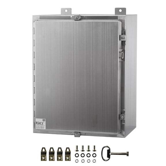 22x22x8 Explosion Proof Electrical Enclosure - 304 Stainless Steel, NEMA 4X, IP66 Waterproof Dustproof, Indoor Outdoor Metal Box