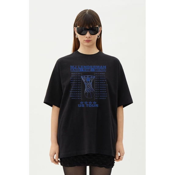 MJ Lenderman And The Wind Basketball US Tour 2024 T-Shirt, for men & women, up to size 5XL