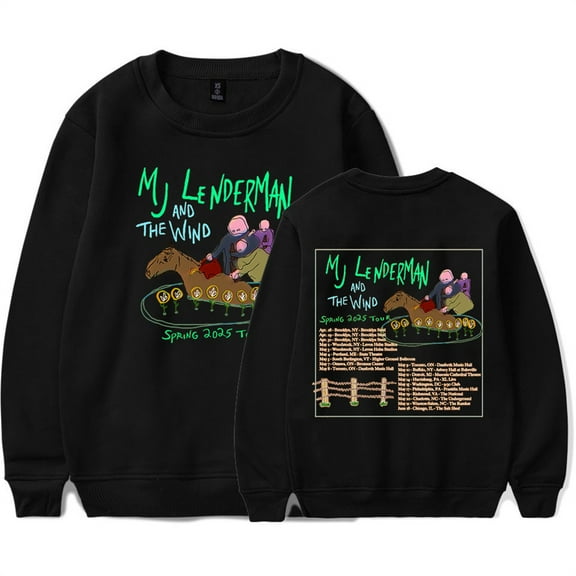 MJ Lenderman and The Wind 2025 Tour Sweatshirts Hip Hop Crewneck Unique Pullovers