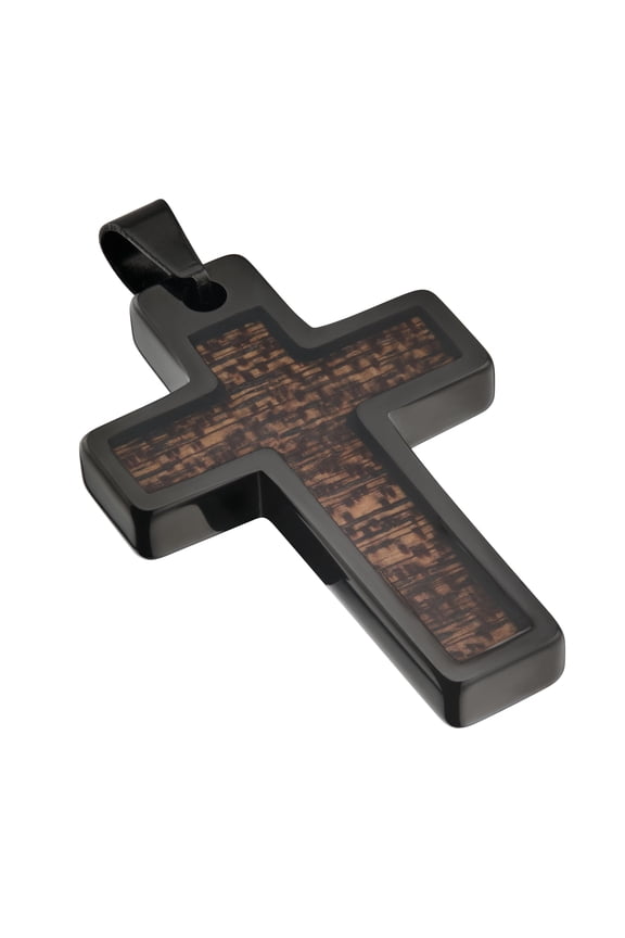 Tungsten Carbide Cross Multiple Inlay Styles and Chain Lengths For Adults and Teens