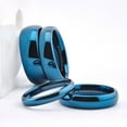 thumbnail image 1 of MJ Metals Jewelry Unisex 6mm Blue Plated Inside and Outside Tungsten Carbide Wedding Ring Size 12, 1 of 4