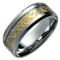 thumbnail image 1 of MJ Metals Jewelry Unisex MJ Metals Jewelry 8mm Gold Celtic Dragon Tungsten Carbide Wedding Band Jewelry Ring Size 8.5, 1 of 5