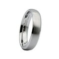 thumbnail image 1 of MJ Metals Jewelry Unisex White Tungsten Carbide 5mm Brushed Curved with Polished Edges Ring Size 12, 1 of 4