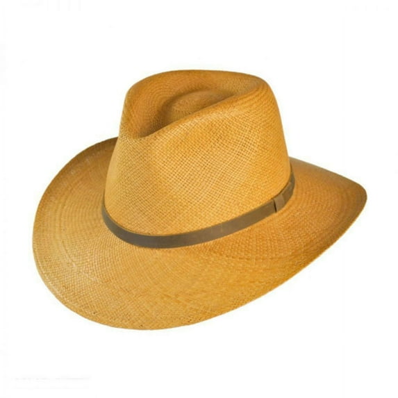MJ Panama Straw Outback Hat - XXL - Putty