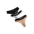 thumbnail image 1 of MJB mesh thong panties with lace trim 3 pk, 1 of 1