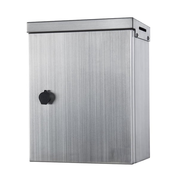 MJBOX SD-25x16x8 Double Compartment Steel Electrical Enclosure Box - Indoor Outdoor Junction Box