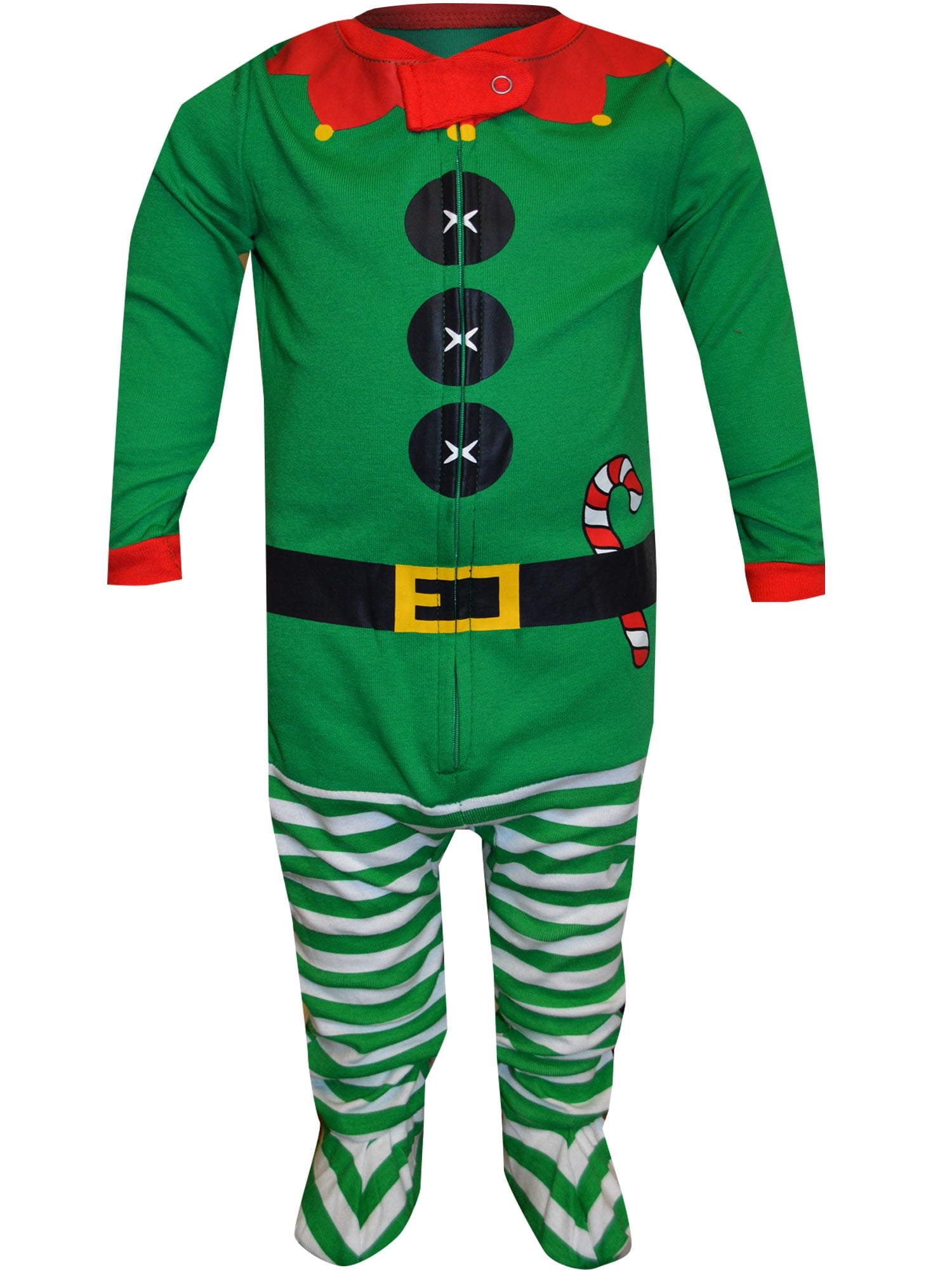 MJC Boys Elf Infant Baby Onesie Style Pajama (12 mo)