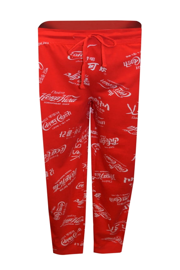 Mens Coca Cola International Logo Jogger Lounge Pants