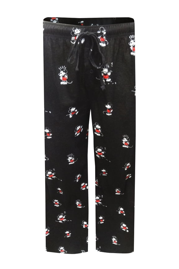 Mens Disney Classic Mickey Mouse Cotton Lounge Pants (Small)