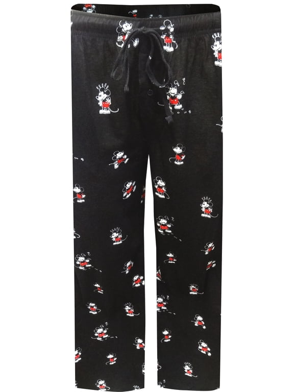 Mens Disney Classic Mickey Mouse Cotton Lounge Pants (Small)