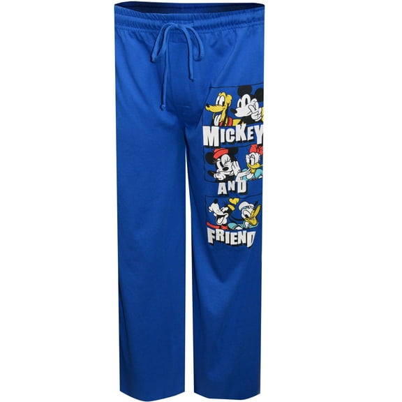 MJC Mens Disney Classic Mickey Mouse and Friends Lounge Pants (Small)