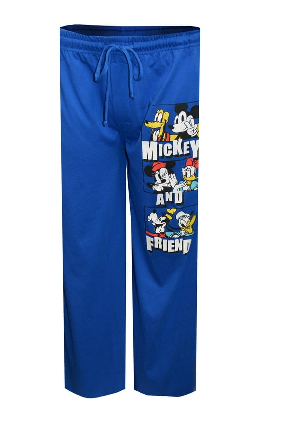 Mens Disney Classic Mickey Mouse and Friends Lounge Pants (Small)