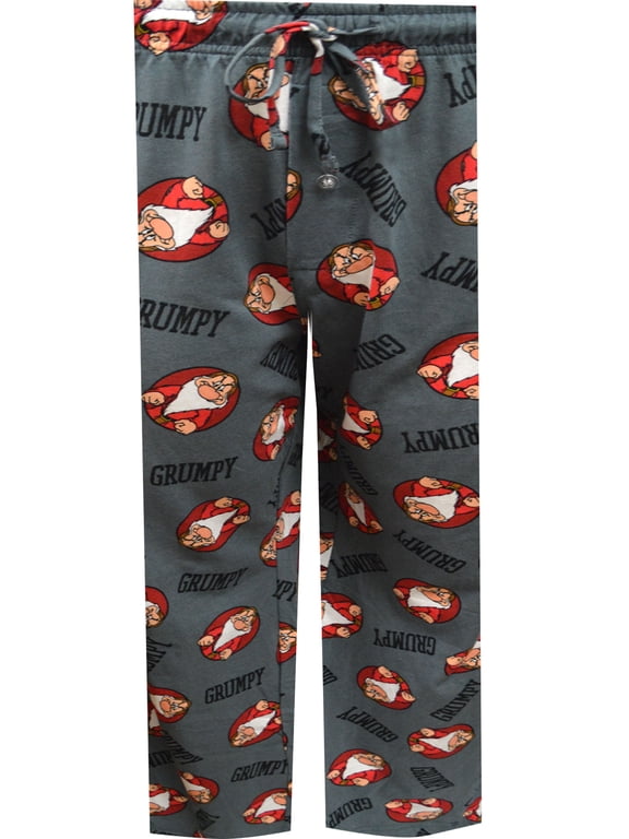 Mens Disney Snow White and the Seven Dwarfs Grumpy Lounge Pants (Medium)