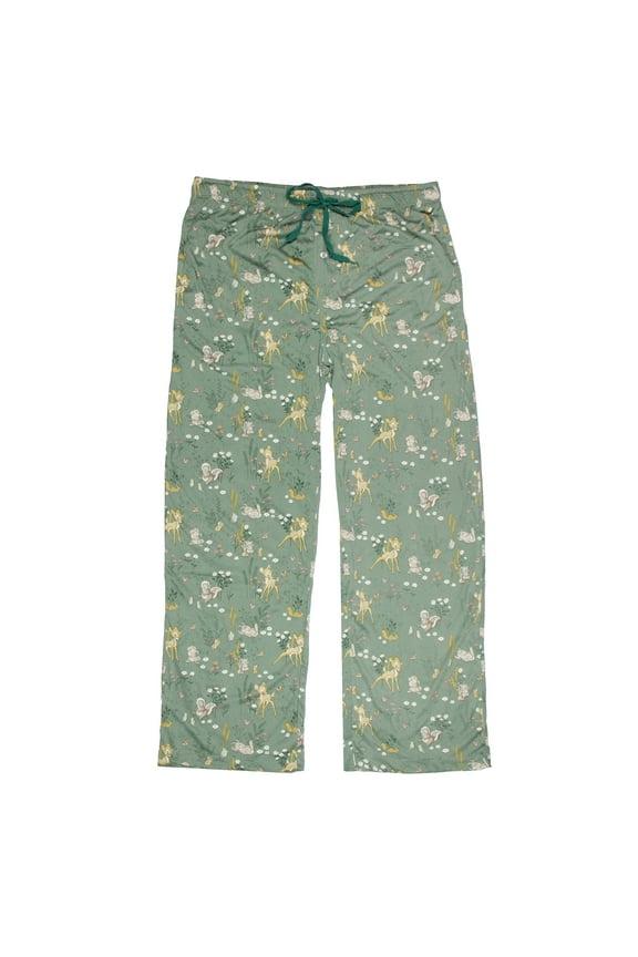 Disney Adult Bambi and Friends Floral Allover Print Lounge Pajama Pants