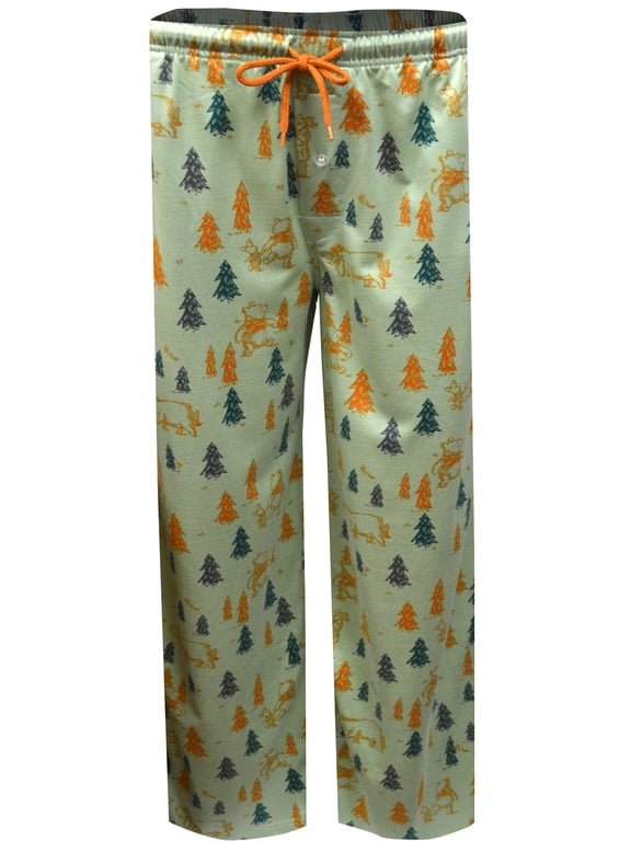 Mens Disney's Pooh and Piglet Earth Day Performance Fabric Unisex Loungepant