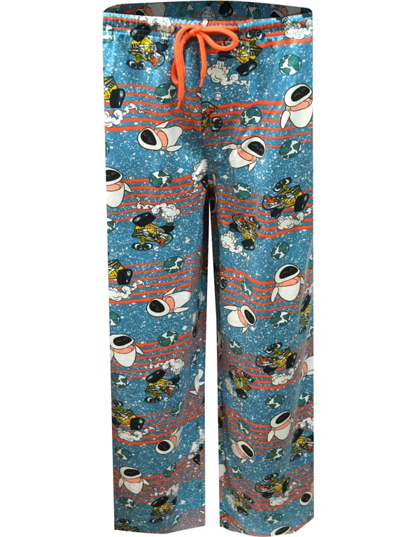 Mens Disney's Wall-e and Eva Earth Day Performance Fabric Unisex Loungepant