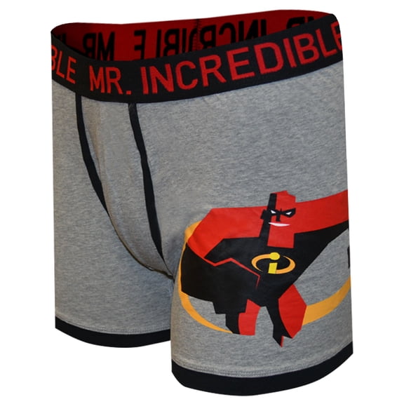 MJC Mens Incredibles 2 Disney Pixar Mr Incredible Gray Boxer Brief (Small)