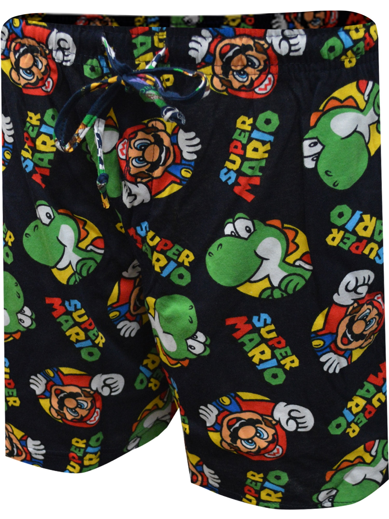MJC Mens Nintendo Super Mario Brothers Mario and Yoshi Lounge Shorts ...