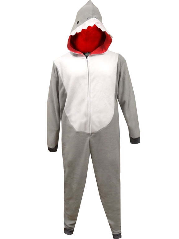 Mens Shark Week Shark Union Suit Pajama