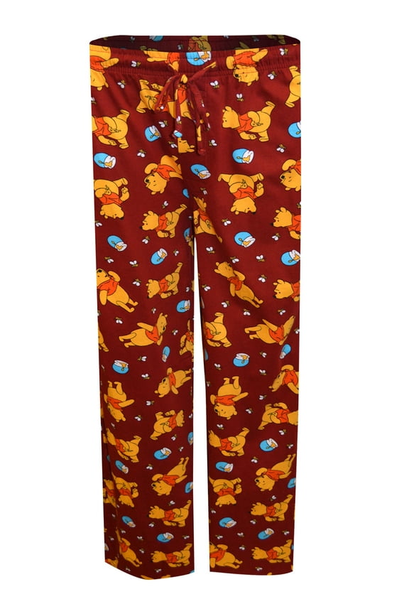 Mens Winnie the Pooh Honey Pots and Honey Bees Lounge Pants (Medium)