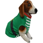 MJC Pets Elf Santas Helper Dog Costume Union Suit Medium/Large