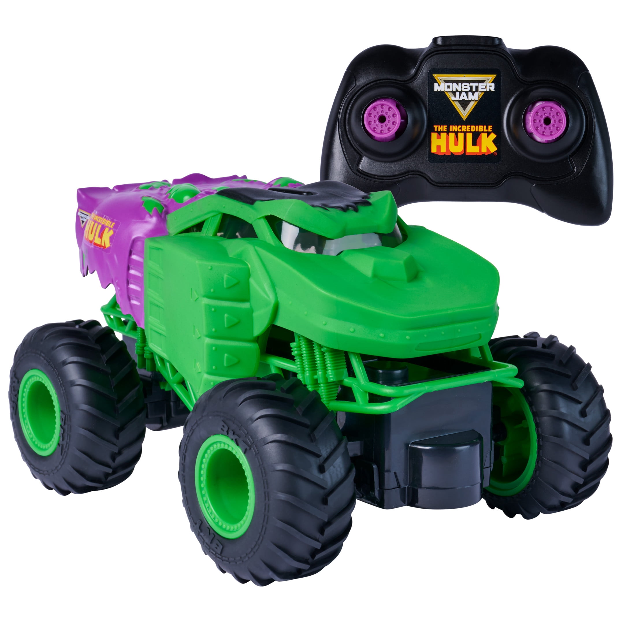 Monster Jam Marvel The Hulk RC Monster Truck, 1:24 Scale, for Kids Ages 4 and up