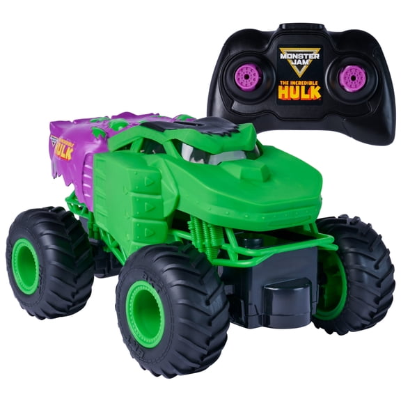 Monster Jam Marvel The Hulk RC Monster Truck, 1:24 Scale, for Kids Ages 4 and up