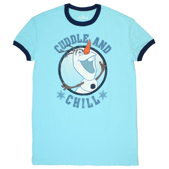 MJC Womens Disney's Frozen II Olaf Cuddle and Chill Night Shirt (Large)