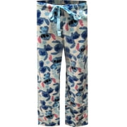 MJC Womens Disneys Lilo and Stitch Ladies Plush Loungepant Large
