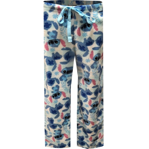MJC Womens Disney's Lilo and Stitch Ladies Plush Loungepant (Medium)