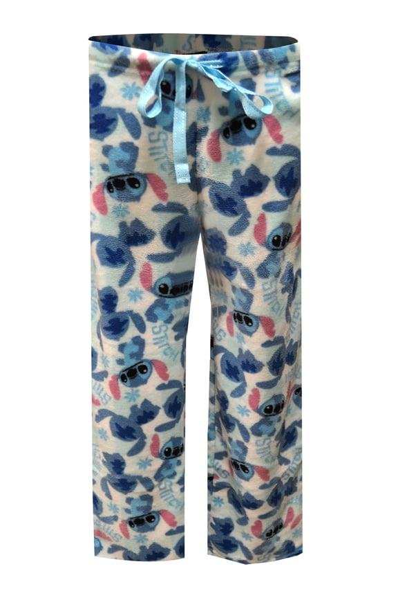 Womens Disney's Lilo and Stitch Ladies Plush Loungepant (Medium)