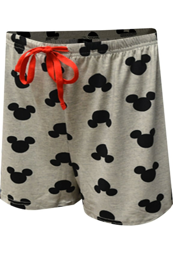 Womens Disney's Mickey Mouse Classic Mouse Ears Sleep Shorts (Large)