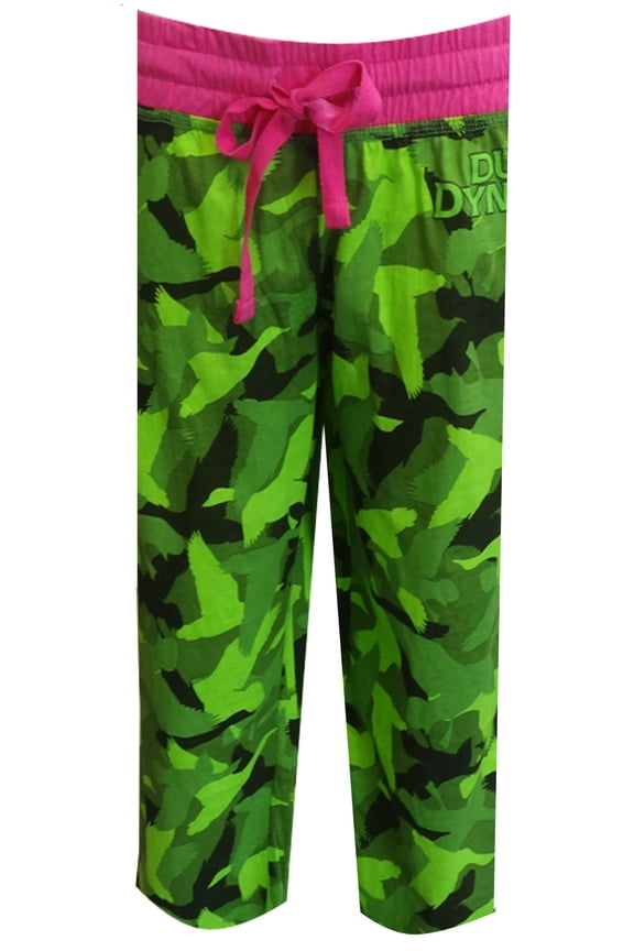 Womens Duck Dynasty Duck Pattern Capri Lounge Pants (Large)