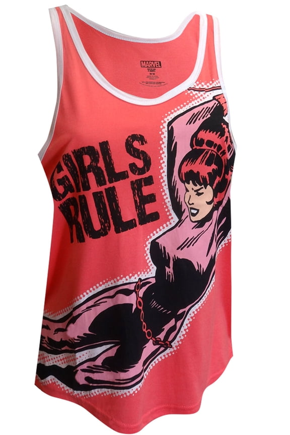 Womens Marvel Comics Girls Rule Black Widow Tank Top