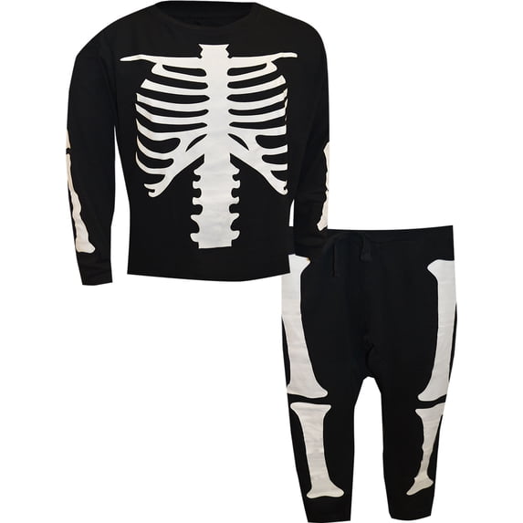 MJC Womens Skeleton Glow in the Dark Ladies Pajama