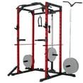 MJDB Power Cage, LAT Pulldown System, 1200LBS Capacity, Squat Rack, JHooks, Dip Bars, Upgraded