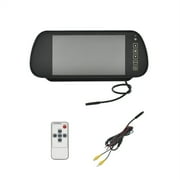 MJDOUD 7 Inch Rear View Mirror Monitor with Camera Rearview Mirror for Car Parking Backup Camera 7" TFT LCD HD Screen Universal
