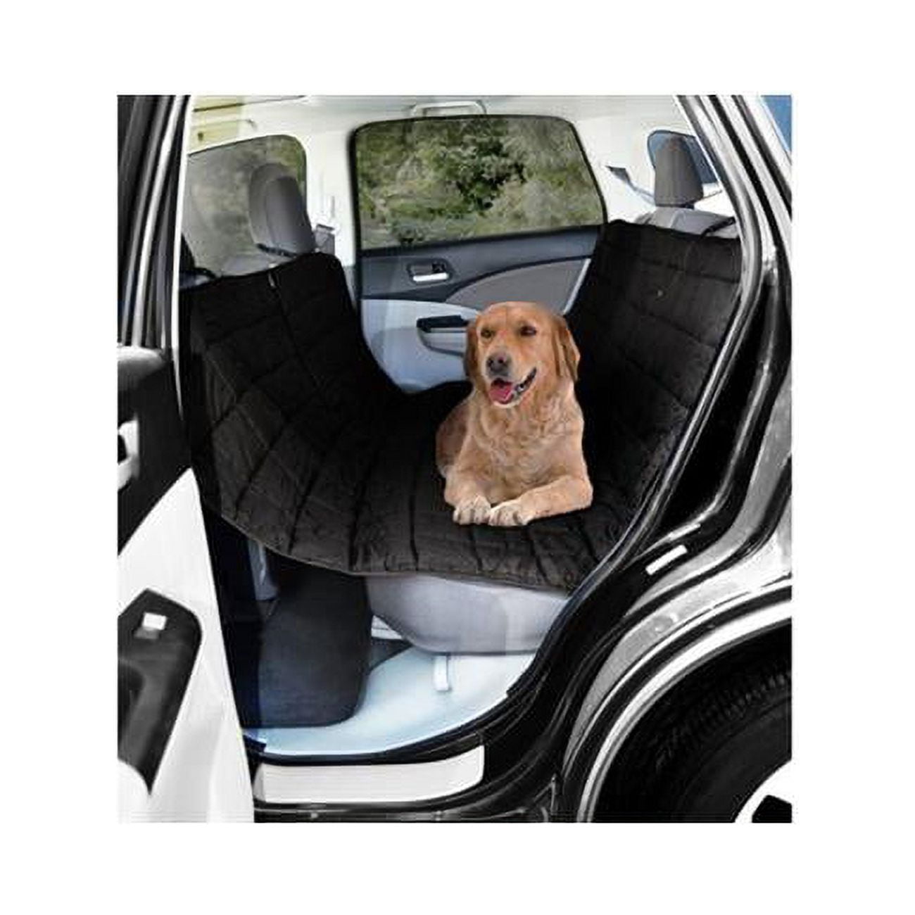 BDK TravelDog WaterProof Car Seat Cover Protector with Floor Mat for Pets,  Black Oxford Hammock
