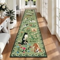 thumbnail image 1 of MJIAexp 2'x10' Jute Animal Dog Floral Kitchen Runner Rug,Woven Texture Machine Washable Runner Rug Non-Slip Rubberback Hallway Runner Laundry Rug Throw Carpet for Living Room Bedroom Dining Room Entr, 1 of 8