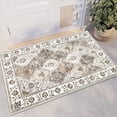 thumbnail image 1 of MJIAexp 2'x3' Moroccan Bedroom Rug Washable Vintage Boho Area Rug Non-Slip Accent Throw Rug Stain Resistant Floor Carpet for Kitchen Entryway Bathroom Living Room Office Boho Beige, 1 of 9