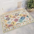 thumbnail image 1 of MJIAexp 2'x3' Moroccan Bedroom Rug Washable Vintage Boho Area Rug Non-Slip Accent Throw Rug Stain Resistant Floor Carpet for Kitchen Entryway Bathroom Living Room Office Multi-Color, 1 of 7