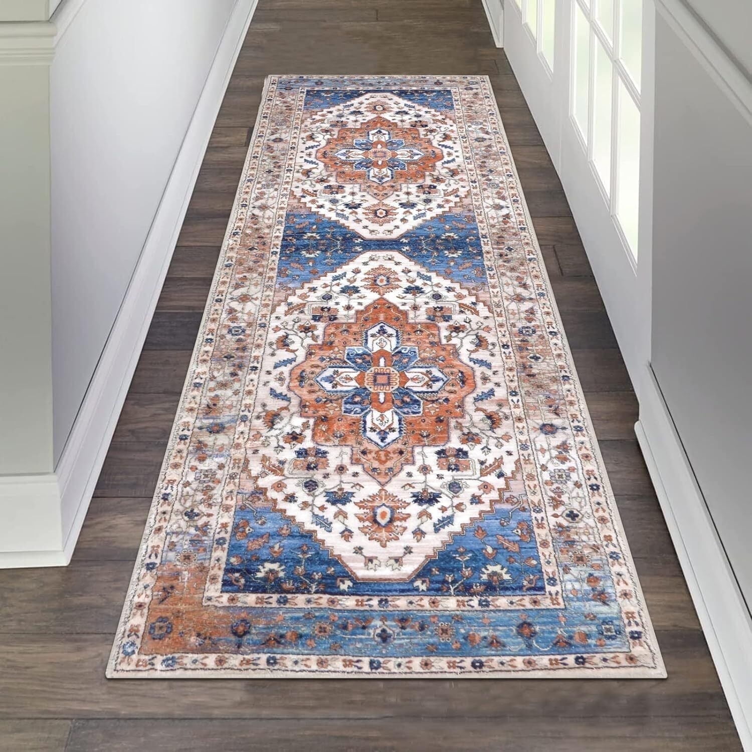 MJIAexp 2'x6' Boho Kitchen Runner Rug Indoor Machine Washable Hallway Runner Rug Non-Slip ...
