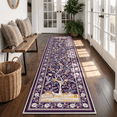 thumbnail image 1 of MJIAexp 2'x8' Boho Floral Runner Rug,Non Slip Washable Floral Hallway Runner Rug with Rubber Backing, Low Pile Faux Wool Carpet for Kitchen, Laundry, Bedroom, Entrance, 1 of 7