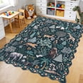 thumbnail image 1 of MJIAexp Jungle Animal Print 6x9 Area Rugs for Living Room, Green Soft Washable Rugs for Bedroom Ultra-Thin Non-Slip Modern Rug, Stain Resistant Rug Carpet for Dining Room, 1 of 7