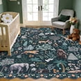 thumbnail image 1 of MJIAexp Jungle Animal Print 8x10 Area Rugs for Living Room, Green Soft Washable Rugs for Bedroom Ultra-Thin Non-Slip Modern Rug, Stain Resistant Rug Carpet for Dining Room, 1 of 7