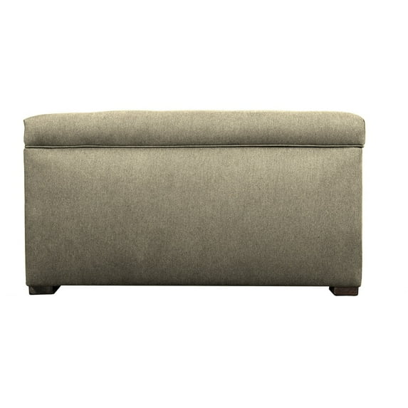 MJL Furniture Angela Dawson Button-tufted Storage Trunk Bench Storage Benches Khaki