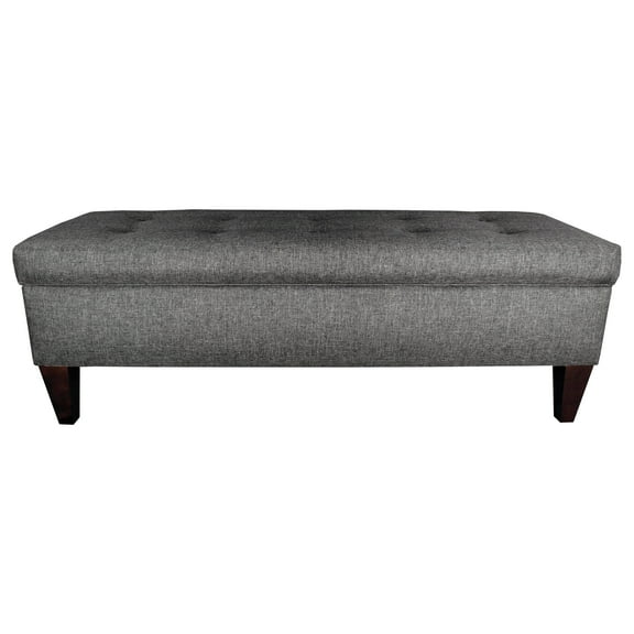MJL Furniture Designs Brooke 10-button Tufted Upholstered Long Storage Bench Ottoman