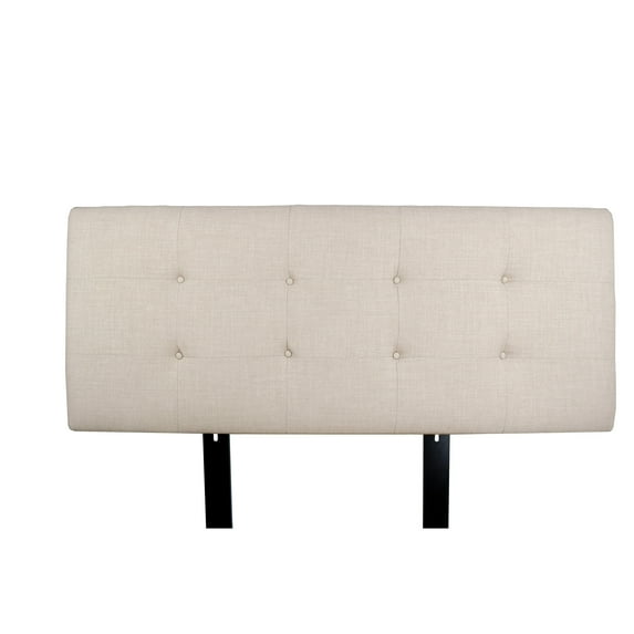 MJL Furniture Designs MJL Furniture Ali Button Tufted Beige Upholstered Headboard California King