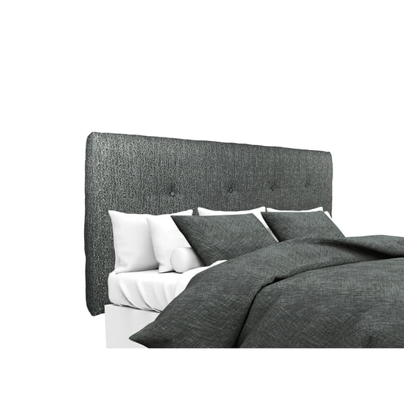 MJL Furniture Designs MJL Furniture Ali Button Tufted Text2 Olivia Charcoal Upholstered Headboard California King